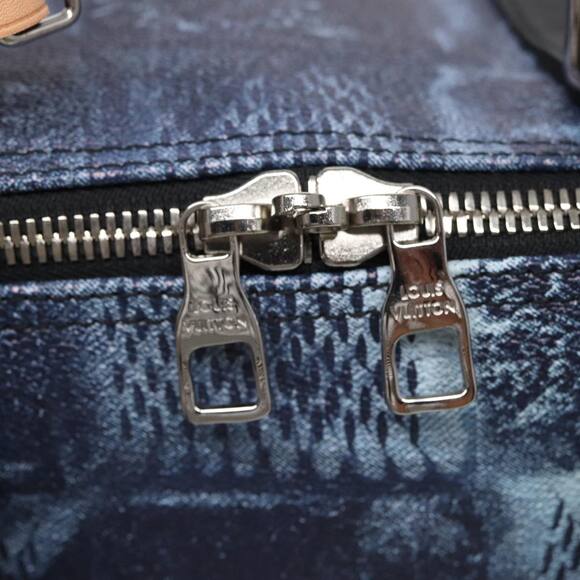 LOUIS VUITTON Damier Salt Keepall Bandouliere 50 Bag Blue N50059 - Picture 10 of 16